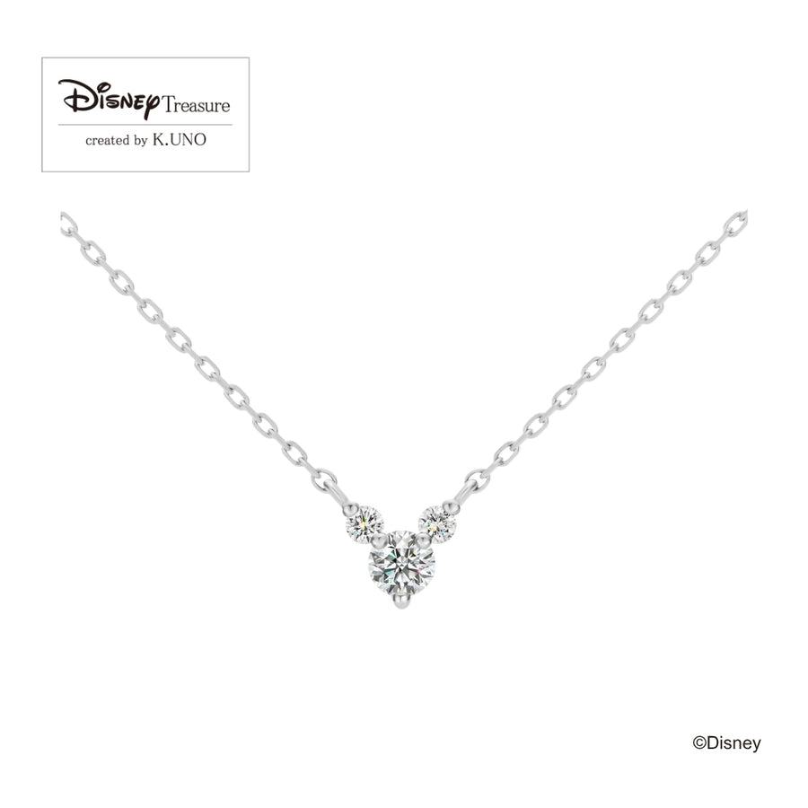 Mickey Mouse -Three Diamonds- Necklace