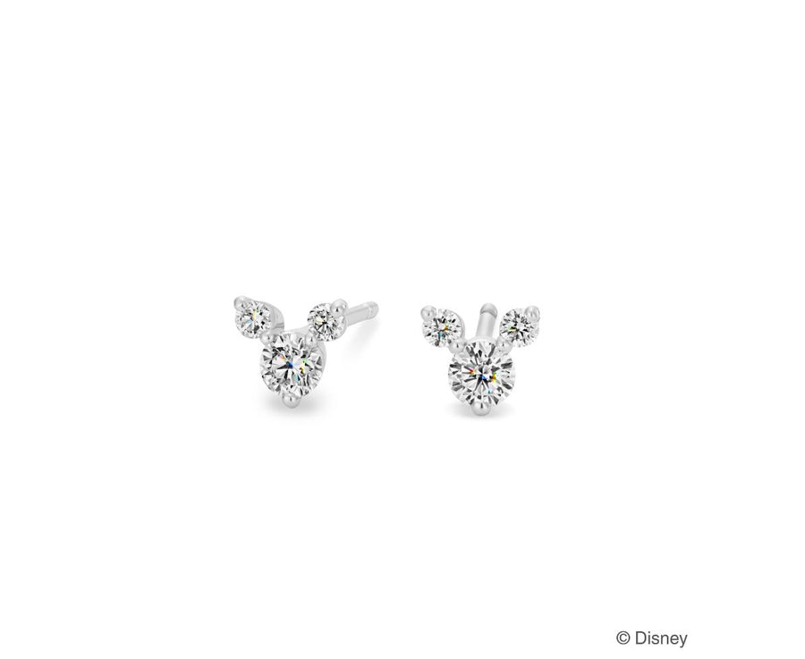 Mickey Mouse -Three Diamonds- Earrings